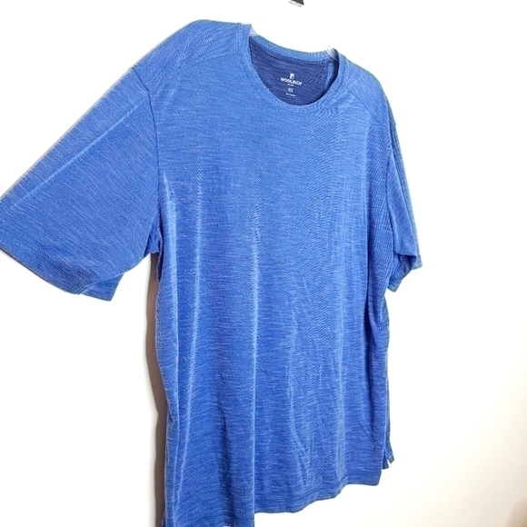 🌶️Woolrich Men’s XXL Round Neck Short Sleeve Tee Shirt Light Blue Cotton Blend - Picture 4 of 8
